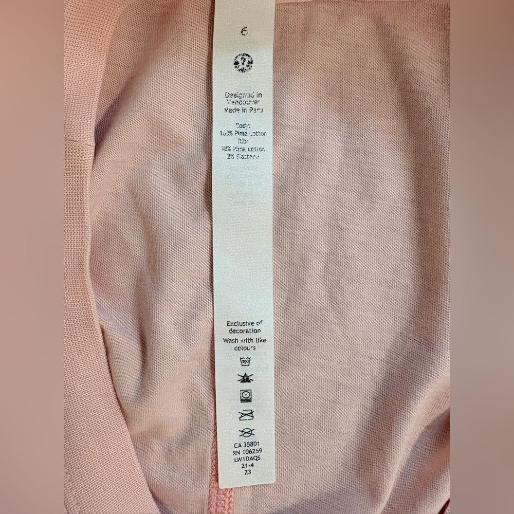 LULULEMON TANK TOP Light Pink - Picture 4 of 5